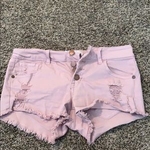 Altar’d state pink jean shorts (27/5)